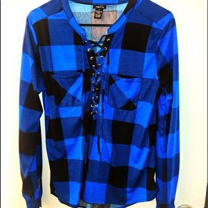 ⚡️SALE⚡️Long sleeve tied flannel